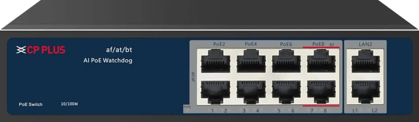 CP-ANW-HPU8H2-N12 8 Port PoE Switch